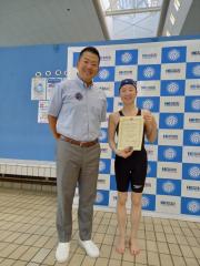 日本記録　岡田選手